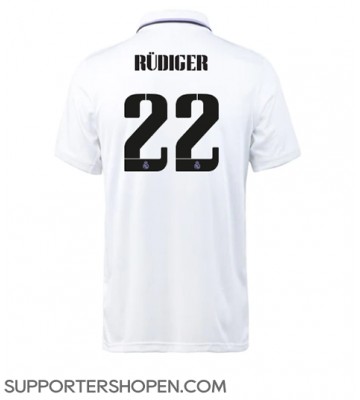 Real Madrid Antonio Rudiger #22 Hemma Matchtröja 2022-23 Kortärmad